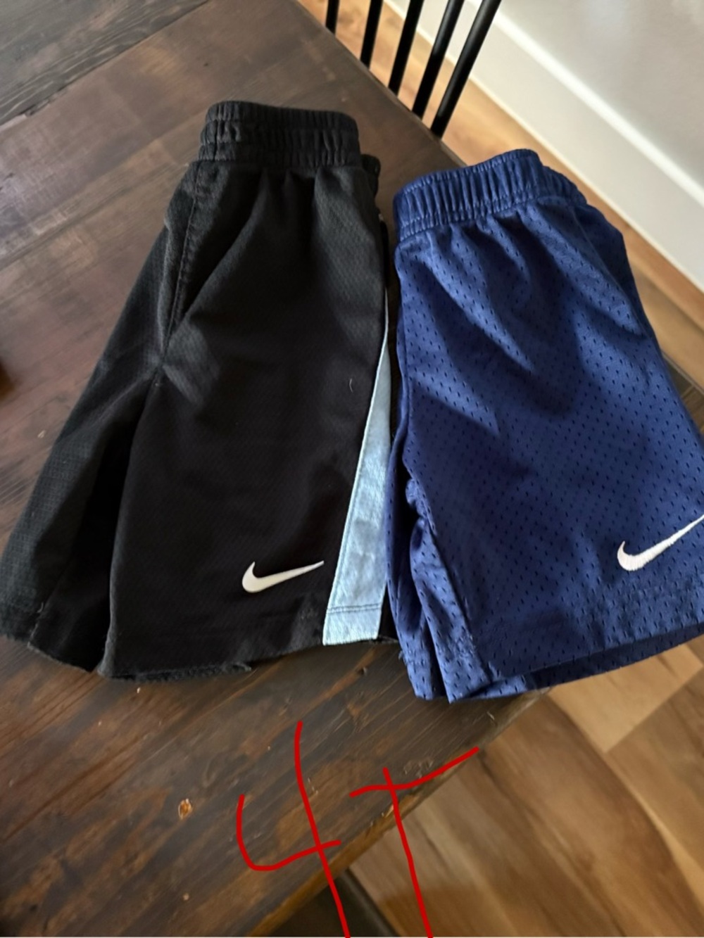 Nike Kids Black and Navy Mesh Athletic Shorts - 2-Pack